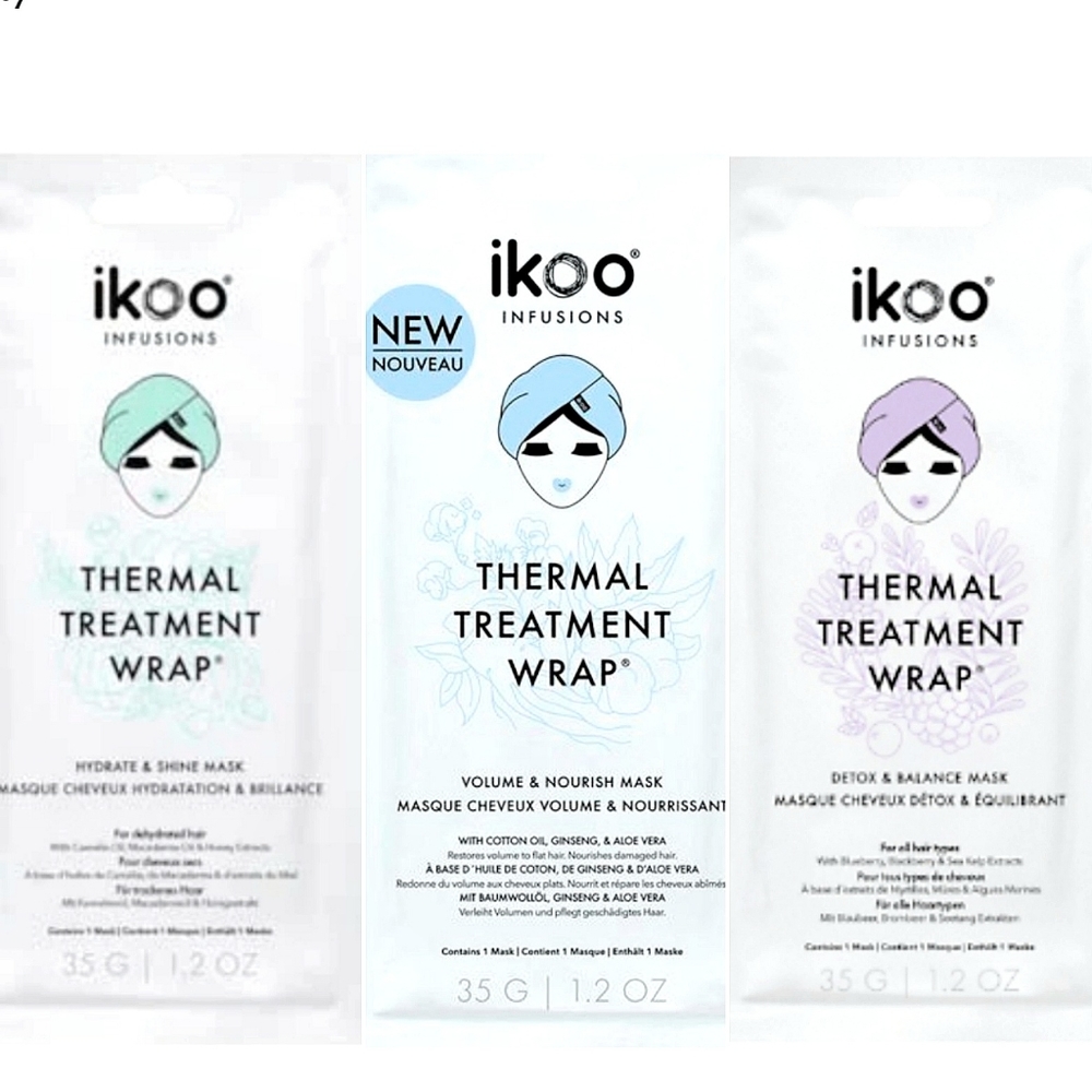 3- ikoo COLOR PROTECT & REPAIR THERMAL TREATMENT WRAPS